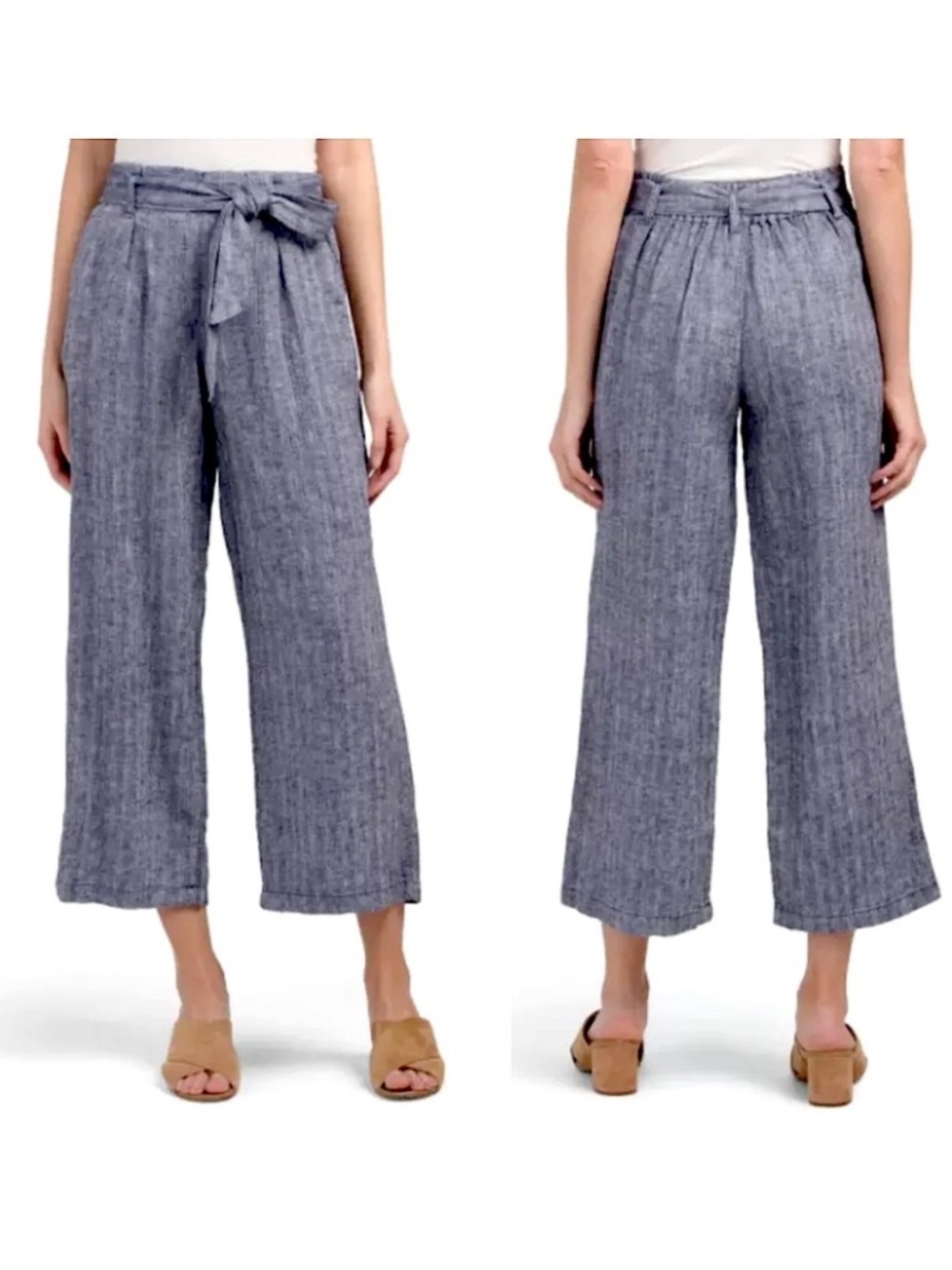 Rachel Zoe 100% Linen Pants Ankle Length size Small